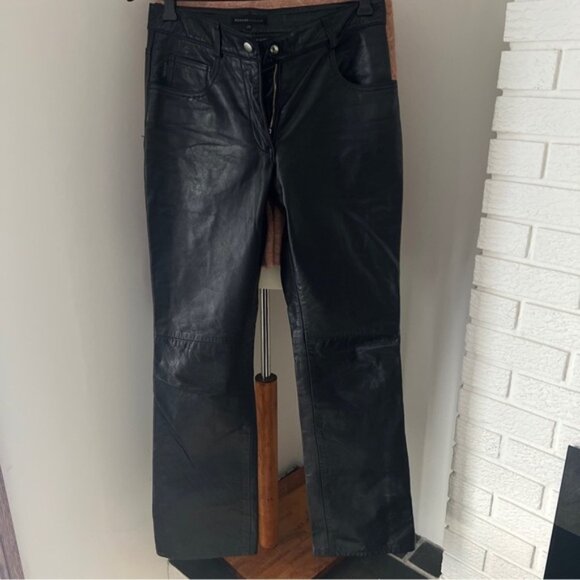 RUDSAK Pants - Original Rudsak Real leather pants size 29 Women’s Black straight leg